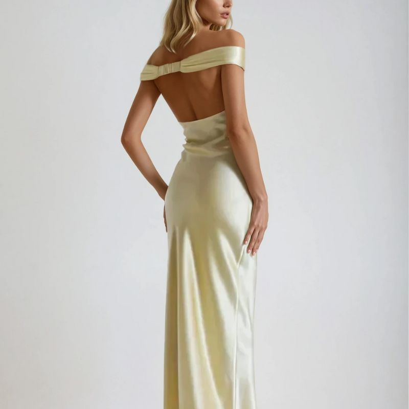 Rückenfrei Hochzeitsgast Kleid | Maxi