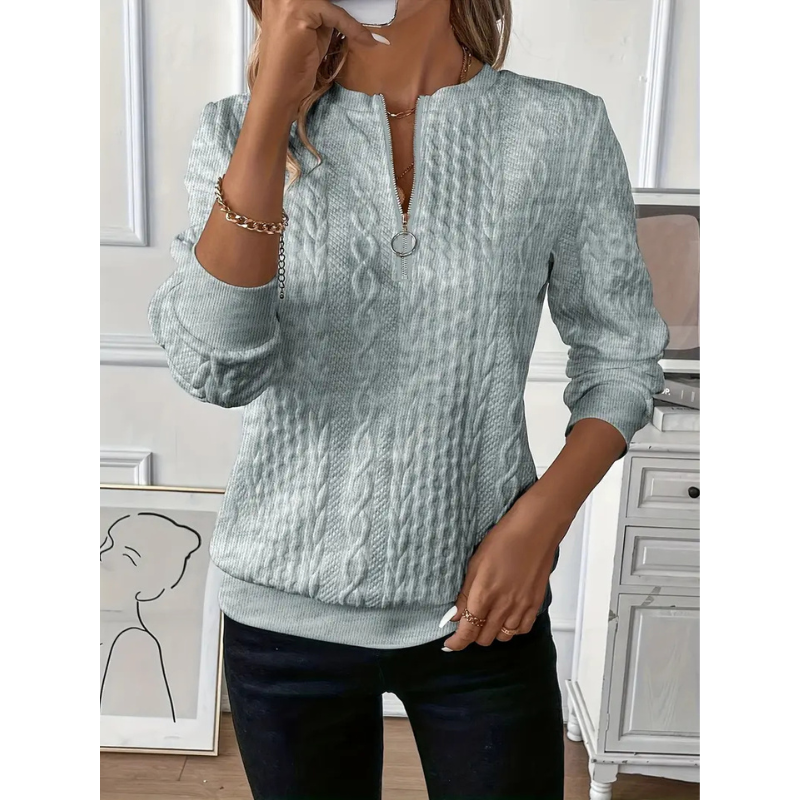 Damen Pullover | Strick | Mit Zipper