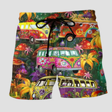 Jeremiah | Men's Swim Trunks | Shorts with Graffiti Print