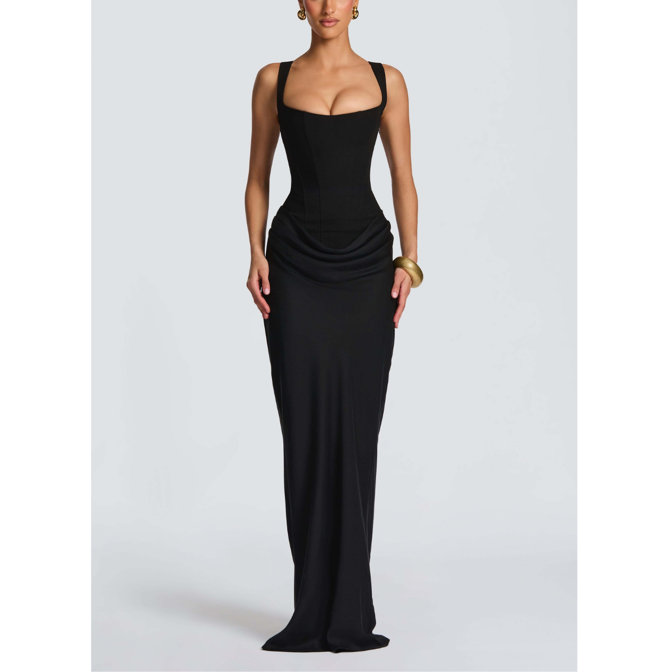 Kleid als Hochzeitsgast | Eckiger Ausschnitt