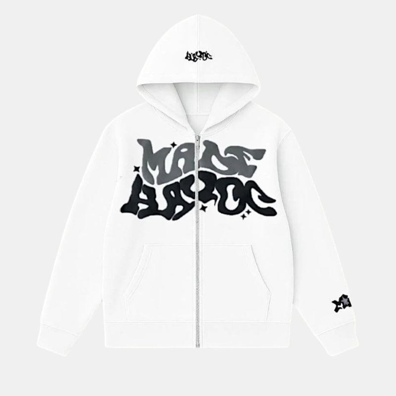 Oversize Hoodie | Mit Reißverschluss Y2K Streetwear