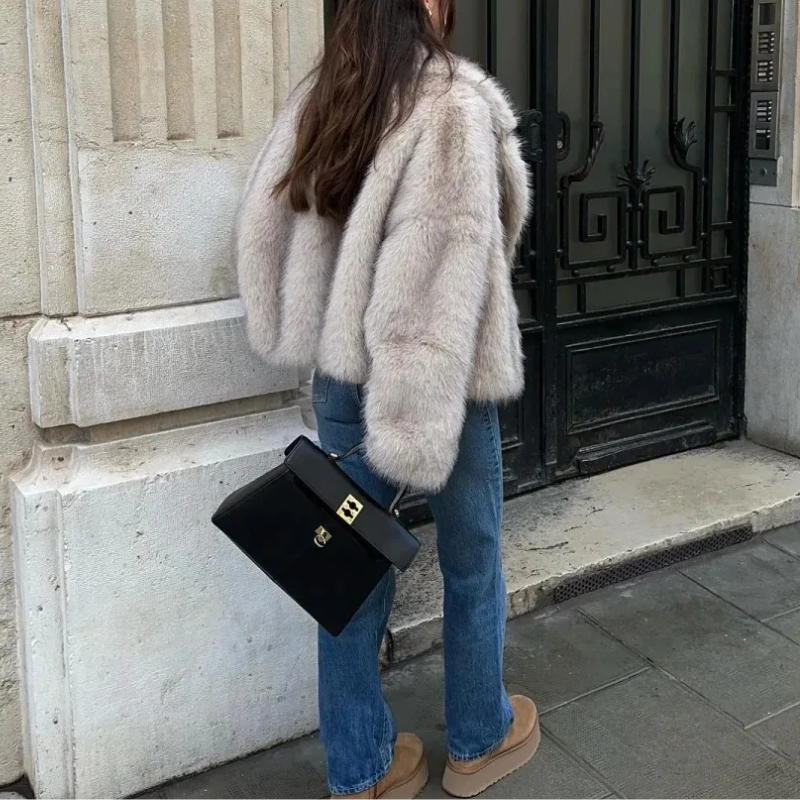 Women's Short Jacket | Fur ​​Jacket & Warm for Winter