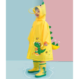 Kids' Waterproof Rain Jacket | Foldable & Animal Pattern