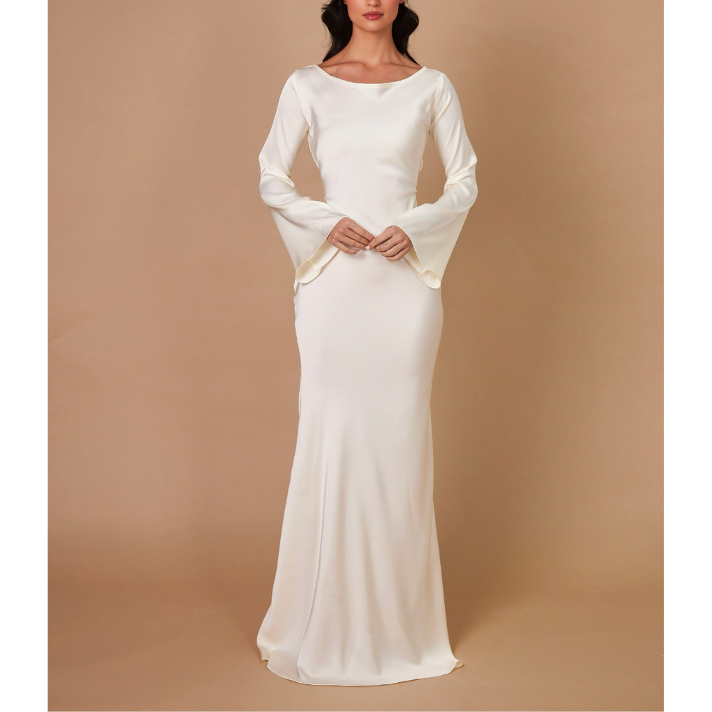 Long Sleeve Evening Dress | Maxi Dress