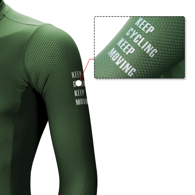 Radtrikot Langarm | Mit Reißverschluss | Maillot