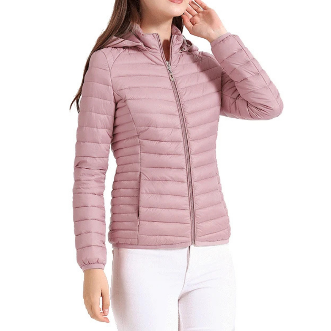 Women’s Quilted Jacket with Hood | Lightweight