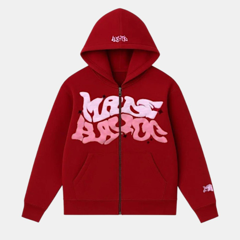 Oversize Hoodie | Mit Reißverschluss Y2K Streetwear