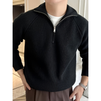 Herren Strick Pullover | Mit Kragen & Quarter Zip