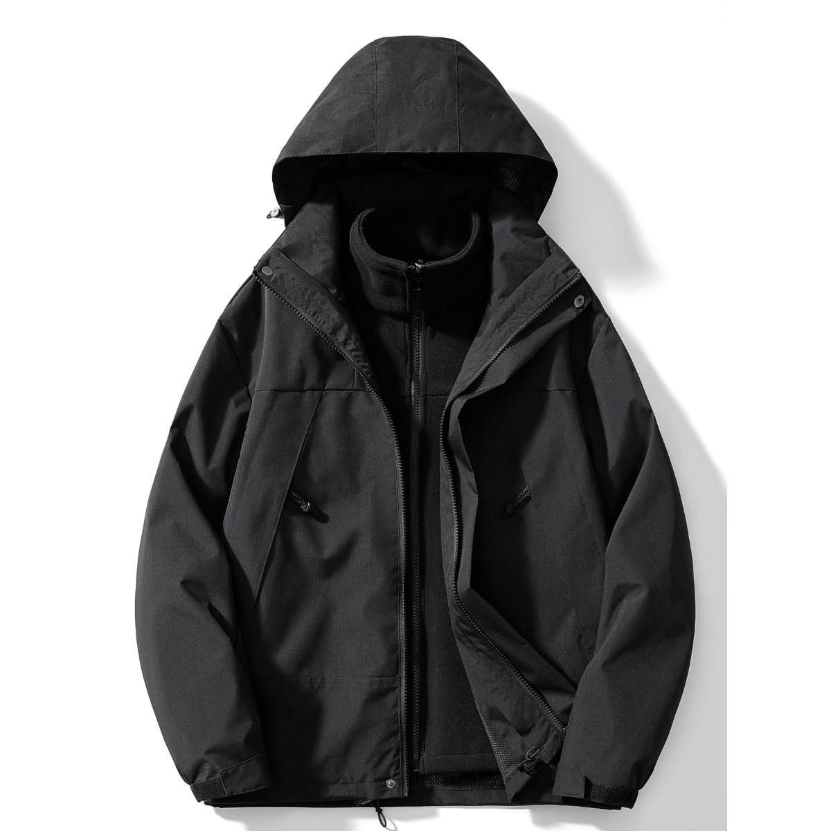 Damen Winterjacke 3-in-1 | Fleece & Mit Kapuze