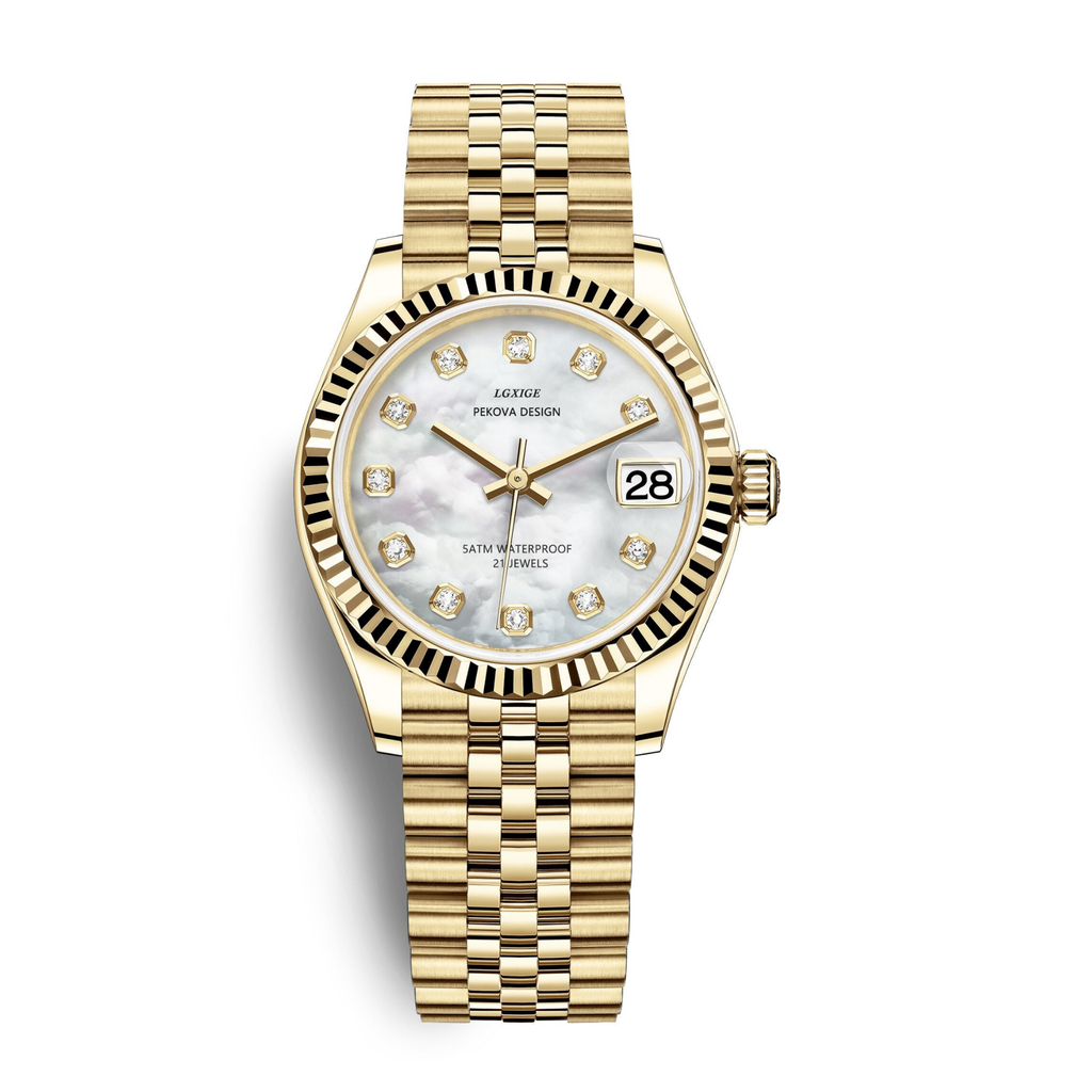 Edelstahl Armbanduhr Damen | Silber & Gold