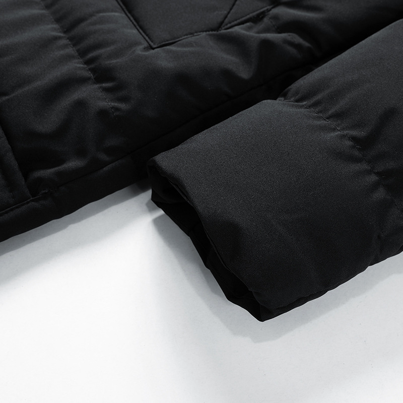 Men's long winter jacket | with hood