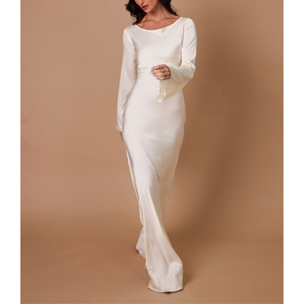 Long Sleeve Evening Dress | Maxi Dress