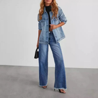 Damen Loose Fit Jeans | Raw-hem