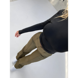 Damen Stoffhose | High Waist & Weites Bein