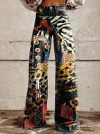 Josie | Damen Schlaghose mit Blumenmuster