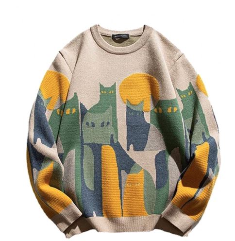 Luna | Unisex-Pullover mit Katzen