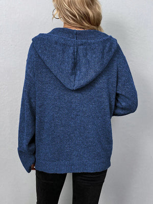 Agnes | Strickjacke mit Kapuze-Becker Boutique