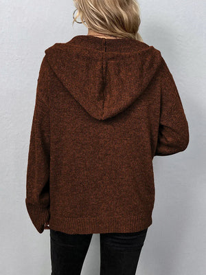 Agnes | Strickjacke mit Kapuze-Becker Boutique