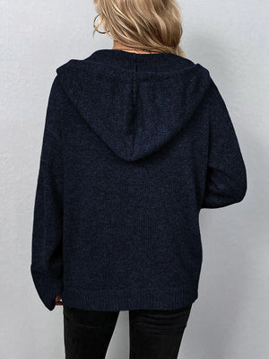 Agnes | Strickjacke mit Kapuze-Becker Boutique