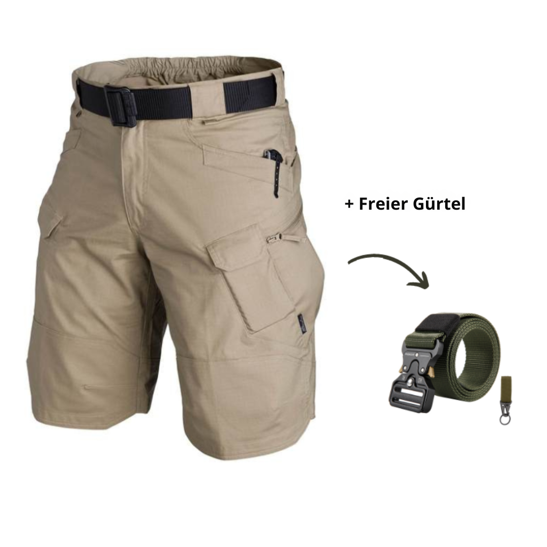 Alexandre | Strapazierfähige 7-Taschen-Outdoorshorts - leicht und wasserabweisend-Beige-M-Becker Boutique
