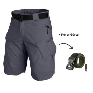 Alexandre | Strapazierfähige 7-Taschen-Outdoorshorts - leicht und wasserabweisend-Grau-M-Becker Boutique