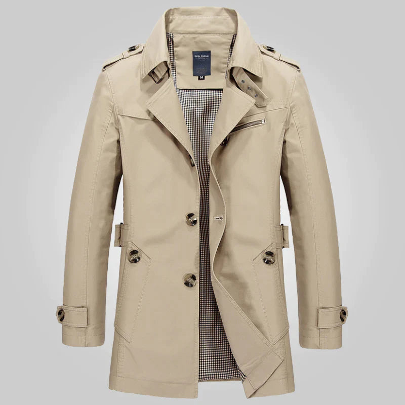 Ambrose | Klassische Winterjacke-Khaki-M-Becker Boutique