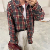 Victoria | Women's oversize checked blouse