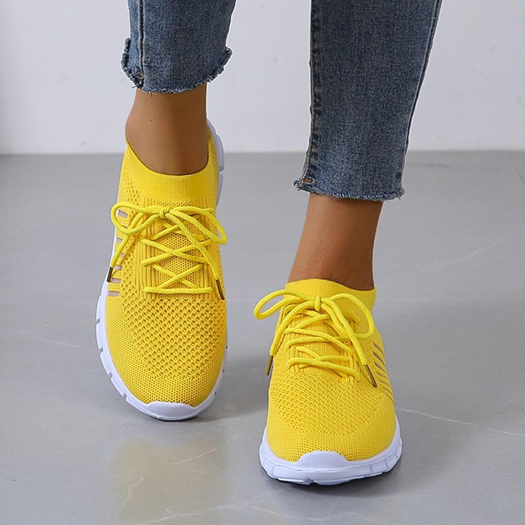 Amy | Ergonomische & Atmungsaktive Freizeit Orthopädische Schuhe-Gelb-35-Becker Boutique