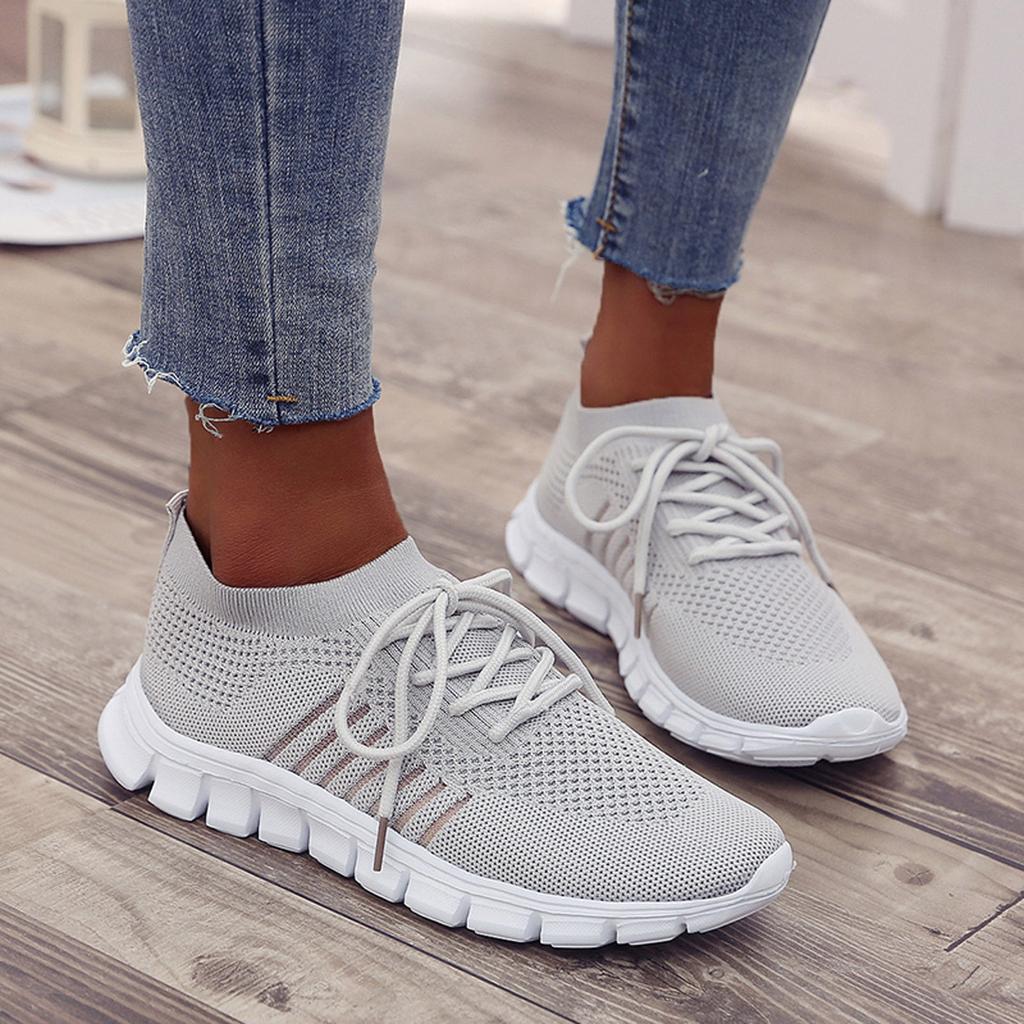 Amy | Ergonomische & Atmungsaktive Freizeit Orthopädische Schuhe-Grau-35-Becker Boutique