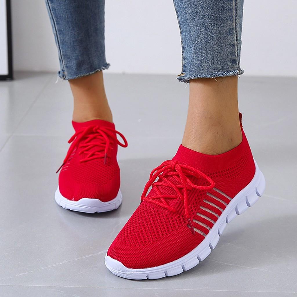 Amy | Ergonomische & Atmungsaktive Freizeit Orthopädische Schuhe-Rot-35-Becker Boutique