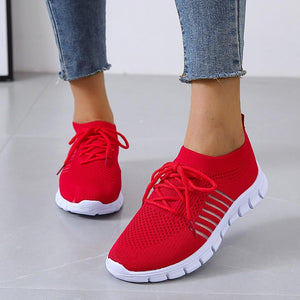 Amy | Ergonomische & Atmungsaktive Freizeit Orthopädische Schuhe-Rot-35-Becker Boutique