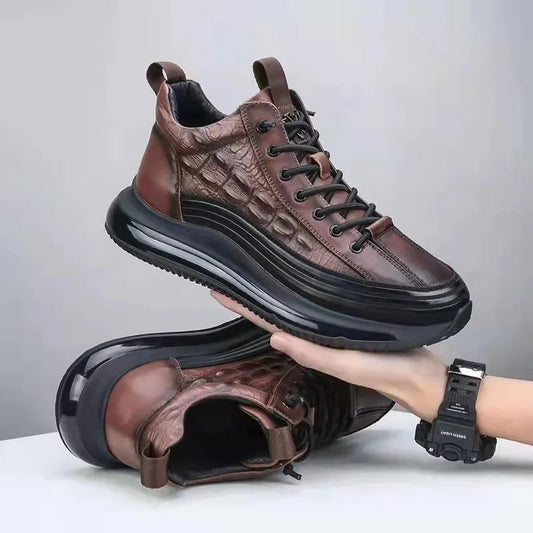 Andreas | Italienische Turnschuhe mit Krokodilmuster-Becker Boutique