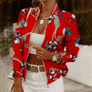 Anouk | Frühlings- und Sommer-Bomberjacke für Frauen-Rot-S-Becker Boutique