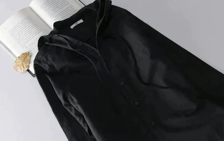 Arlo | Gestreiftes Baumwollehemd mit Kapuze-Becker Boutique