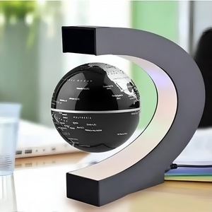 Armstrong | Magnetische Levitation Schwebende Globuslampe mit LED-Weltkarte-Silberner Globus-Becker Boutique