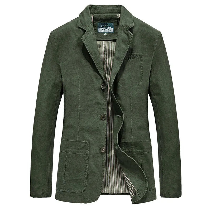 Baldur | Sommermantel im Vintage- und Militärstil-Militärgrün-S(46)-Becker Boutique