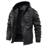 Benno | Jacke mit hohem Kragen für Herren-Schwarz-S-Becker Boutique