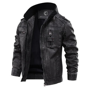 Benno | Jacke mit hohem Kragen für Herren-Schwarz-S-Becker Boutique