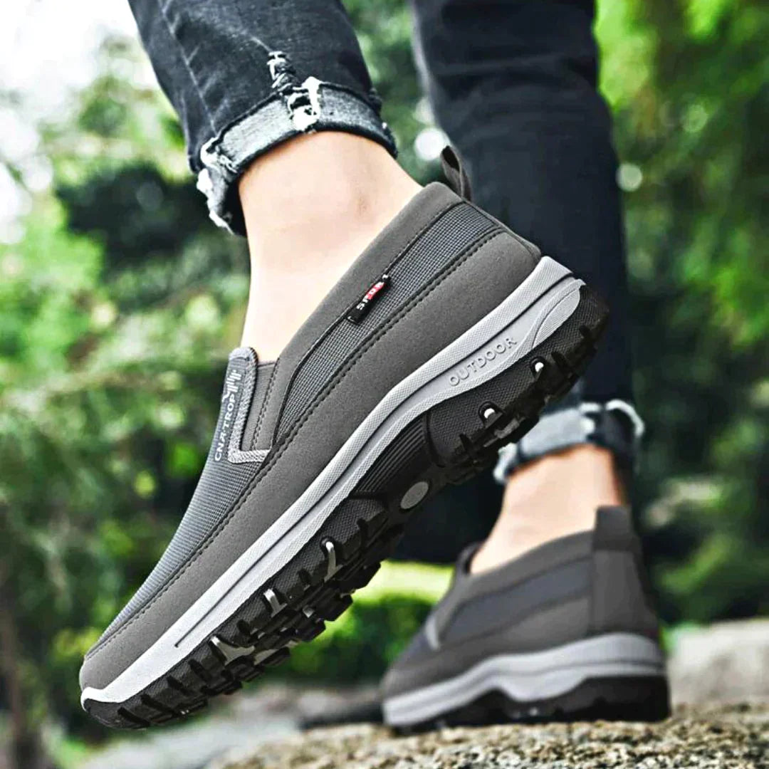 Bergen | Orthopädischer Wanderschuh mit rutschfester Gummisohle-Grau-38-Becker Boutique
