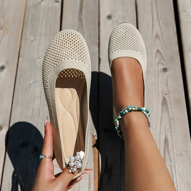 Berlin | Ergonomische Ballerinas-Creme Weiß-36-Becker Boutique
