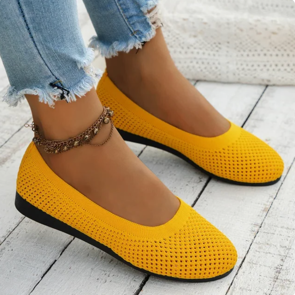 Berlin | Ergonomische Ballerinas-Gelb-36-Becker Boutique