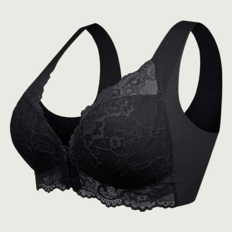 Bianca | 5D formender Push-up-Komfort-Spitzen-BH-Schwarz-M-Becker Boutique