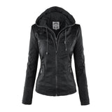 Women's Leather Jacket | With Hood
