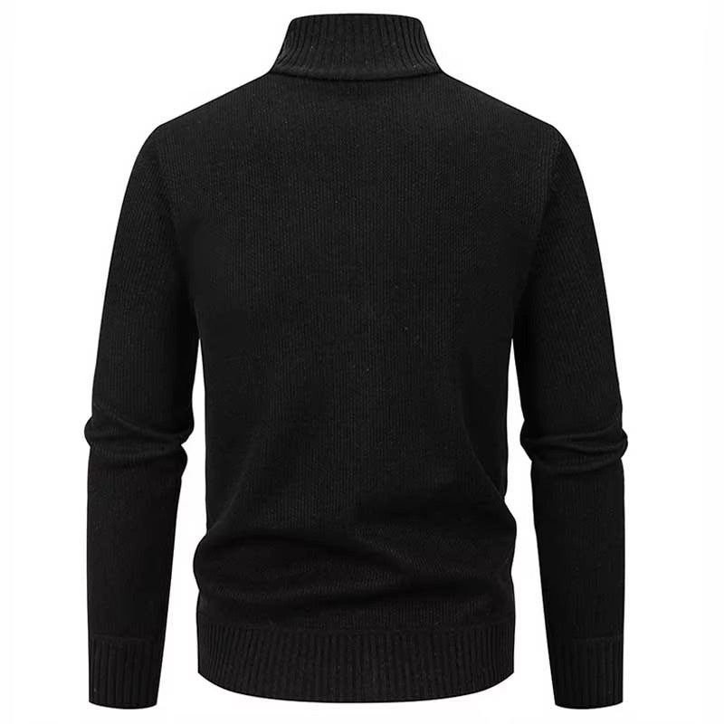 Gabin | Herre Cardigan med Lynlås, Mellemhøj Krave og Forlommer-Gabin | Herre Fleece Cardigan med Lynlås, Mellemhøj Krave og Forlommer - €36-Bentzen Butik