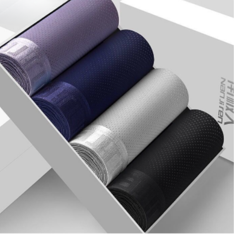Atmungsaktive Mesh-Boxershorts für Männer 4 pack