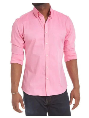 Brody | Faltenfreies Hemd mit verdecktem Reißverschluss-Rosa-S-Becker Boutique