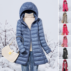 Women's down jacket | Lightweight with hood | Winter