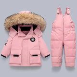 Charlie | Warmer Kindermantel und Overall-Rosa-80-Becker Boutique