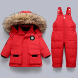 Charlie | Warmer Kindermantel und Overall-Rot-80-Becker Boutique