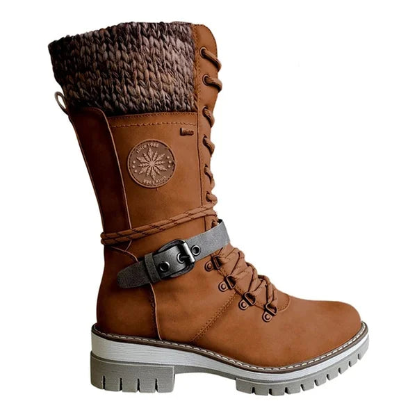 Cher | Damen Winterstiefel mit Fleecefutter-Braun-36-Becker Boutique